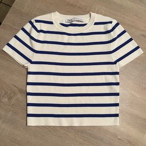 ***SOLD***  ZARA Striped knit crop top